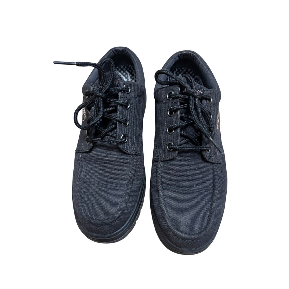 Timberland Black Canvas Driving Mocs Boat Shoes Women's Size 7.5 M Casual